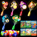 CPSYUB 28-Pack Sports Valentines LED Finger Lights with Cards – Glow-in-the-Dark Kids Party Favors