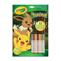 Crayola Colouring & Activity Book - Pokemon | 32 Pages, 7 Washable Markers