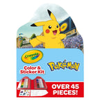 Crayola Pokemon Art Kit for Kids – 45pc Coloring Set with Pages, Markers & Stickers