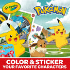 Crayola Pokemon Art Kit for Kids – 45pc Coloring Set with Pages, Markers & Stickers