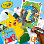 Crayola Pokemon Art Kit for Kids – 45pc Coloring Set with Pages, Markers & Stickers