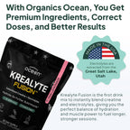 Organics Ocean Krealyte Fusion: Instantized Creatine Monohydrate + Electrolytes, Pink Lemonade, 30 Servings