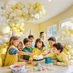 CROSSFINGERS Yellow Balloon Arch Kit 108Pcs - Double Stuffed Balloons for Weddings and Parties