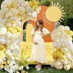 CROSSFINGERS Yellow Balloon Arch Kit 108Pcs - Double Stuffed Balloons for Weddings and Parties