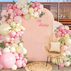 CROSSFINGERS Pink & Yellow Balloon Arch Kit – Pastel Balloons for Birthday, Baby Shower, Bridal Shower, Wedding