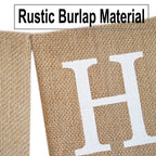 CROWNOS Happy Birthday Burlap Banner – Pre-Strung Rustic Party Sign, 6.6 ft