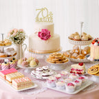Crystal Creations 70 Cake Topper - Premium Gold Metal, 70 and Fabulous