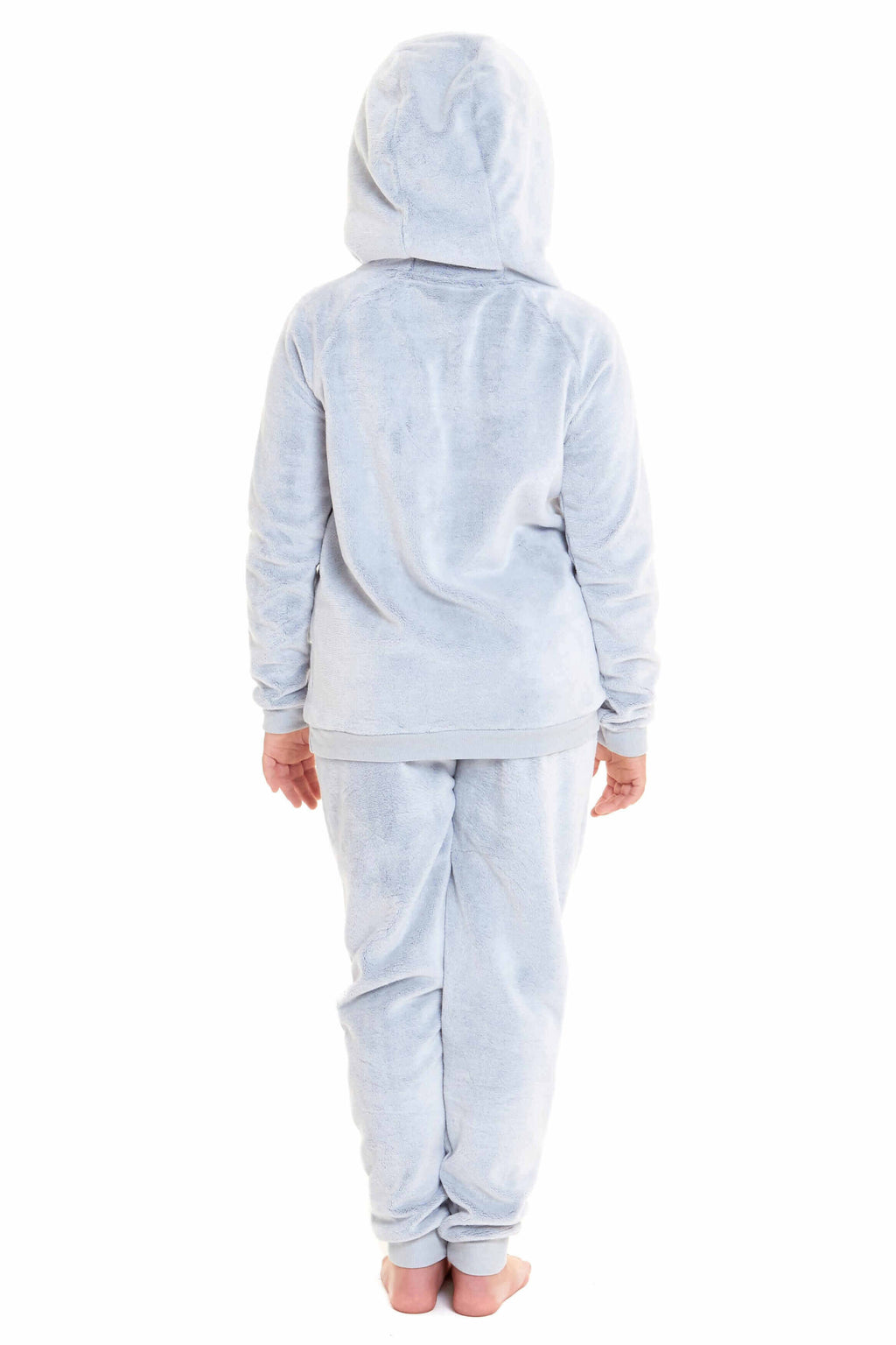 Daisy Dreamer Cuddly Raccoon Fleece Hooded Pyjama Set For Women And Girls Sherpa Lined