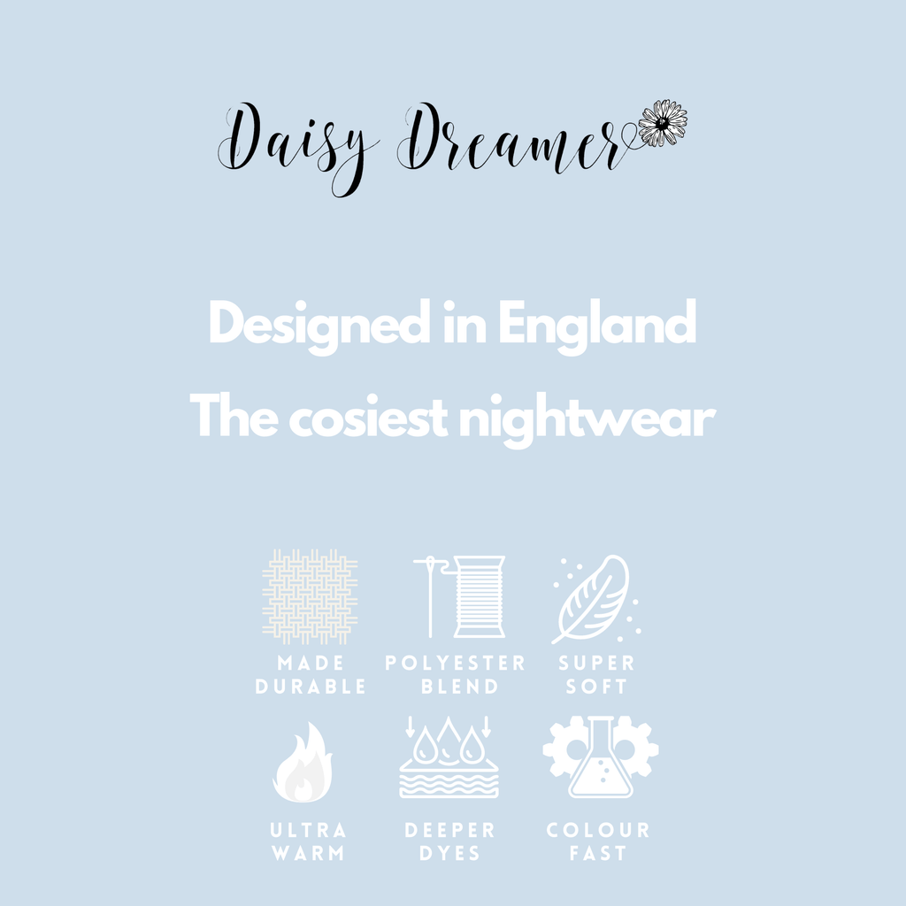 Daisy Dreamer Cuddly Raccoon Fleece Hooded Pyjama Set For Women And Girls Sherpa Lined