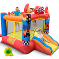 Culaluva Inflatable Bounce House 2-in-1 with Slide for Kids Aged 3-6 – 370W Blower