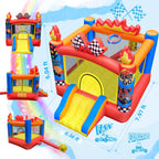 Culaluva Inflatable Bounce House 2-in-1 with Slide for Kids Aged 3-6 – 370W Blower