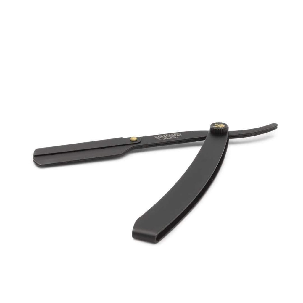 Cut Throat Razor - The Jolly Roger Black - Stainless Steel