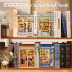CUTEBEE Book Nook Kit – DIY Miniature House for Bookshelves | Literature Bookstore Decor