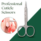 Cuticle Nail Scissors - 9.5cm Slightly Curved