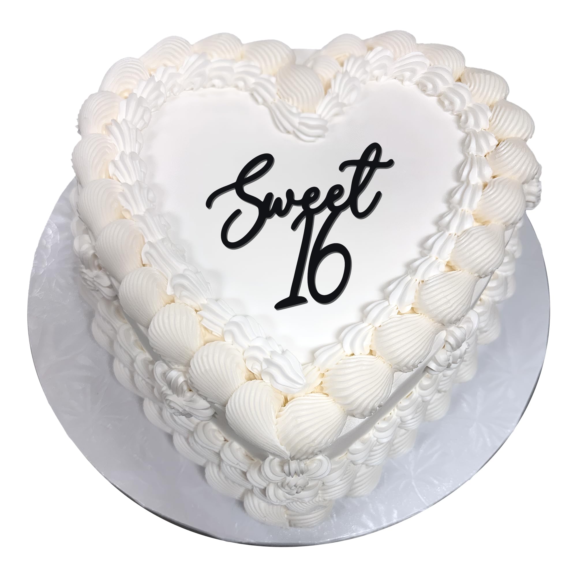 Cutylight Sweet 16 Cake Topper – Elegant Happy 16th Birthday Decor
