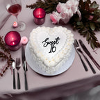 Cutylight Sweet 16 Cake Topper – Elegant Happy 16th Birthday Decor