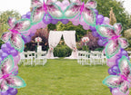 CUUSNNY 6 Pcs Butterfly Balloons – 40 Inch Pink Green Gradient for Garden Party & Wedding