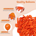 CVPARTYON Orange Balloons — 60 Pack, 12-Inch Latex for Party Decor and Garland