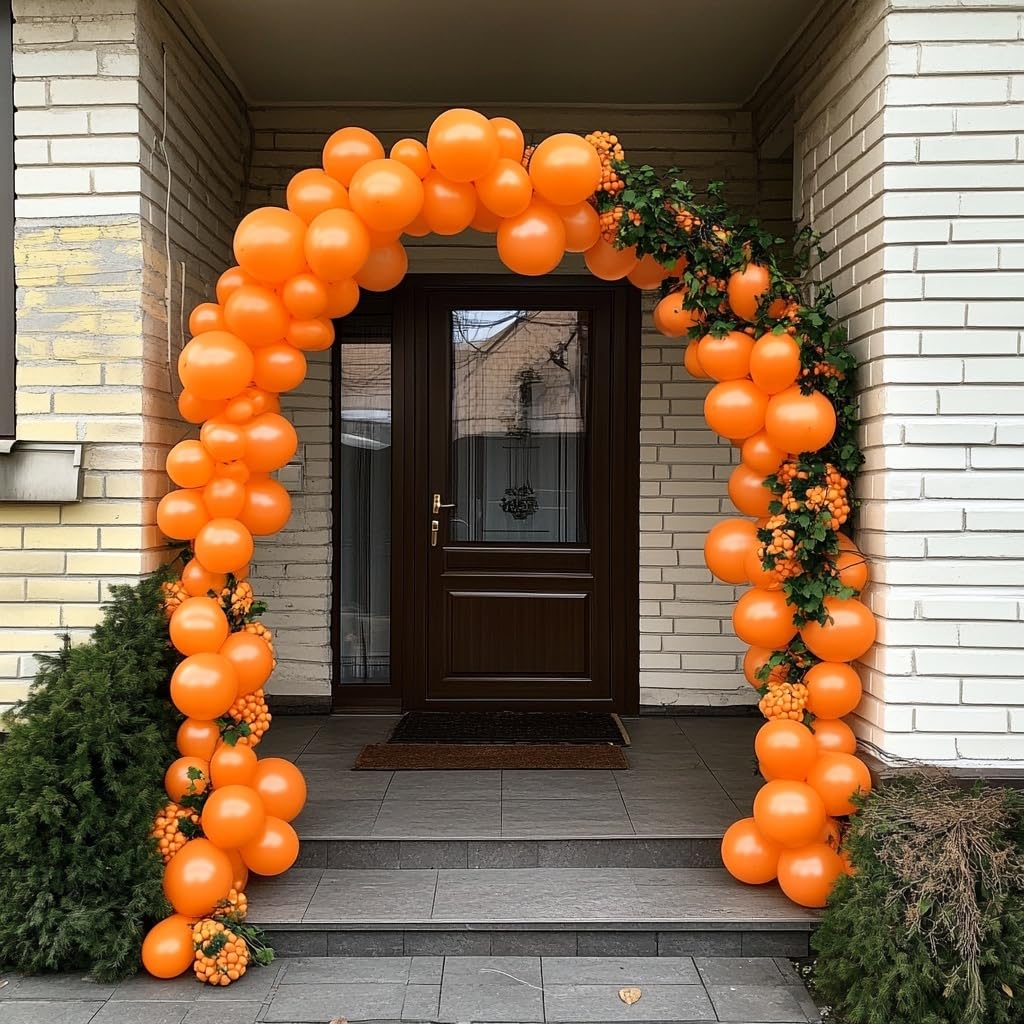 CVPARTYON Orange Balloons — 60 Pack, 12-Inch Latex for Party Decor and Garland