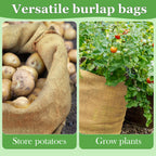 CWLAKON 6-Pack Large Burlap Sack Race Bags for Kids & Adults – Outdoor Field Day & Party Games