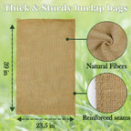 CWLAKON 6-Pack Large Burlap Sack Race Bags for Kids & Adults – Outdoor Field Day & Party Games