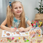 CY2SIDE Capybara Stationery Party Gift Set – 24-Pack Fun Animal 4-in-1 Pens, Sticky Notes, Stickers & Organza Bags