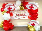 CYMYLAR Nurse Cap Balloons 3-Pack – Graduation Decorations for Nurses & Nursing School Celebrations