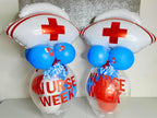 CYMYLAR Nurse Cap Balloons 3-Pack – Graduation Decorations for Nurses & Nursing School Celebrations