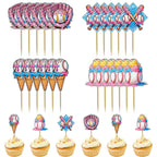 CYUXING 24Pcs Baseball Ice Cream Cupcake Decorations | Sports-Themed Cake Toppers