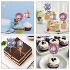 CYUXING 24Pcs Baseball Ice Cream Cupcake Decorations | Sports-Themed Cake Toppers