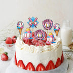 CYUXING 24Pcs Baseball Ice Cream Cupcake Decorations | Sports-Themed Cake Toppers