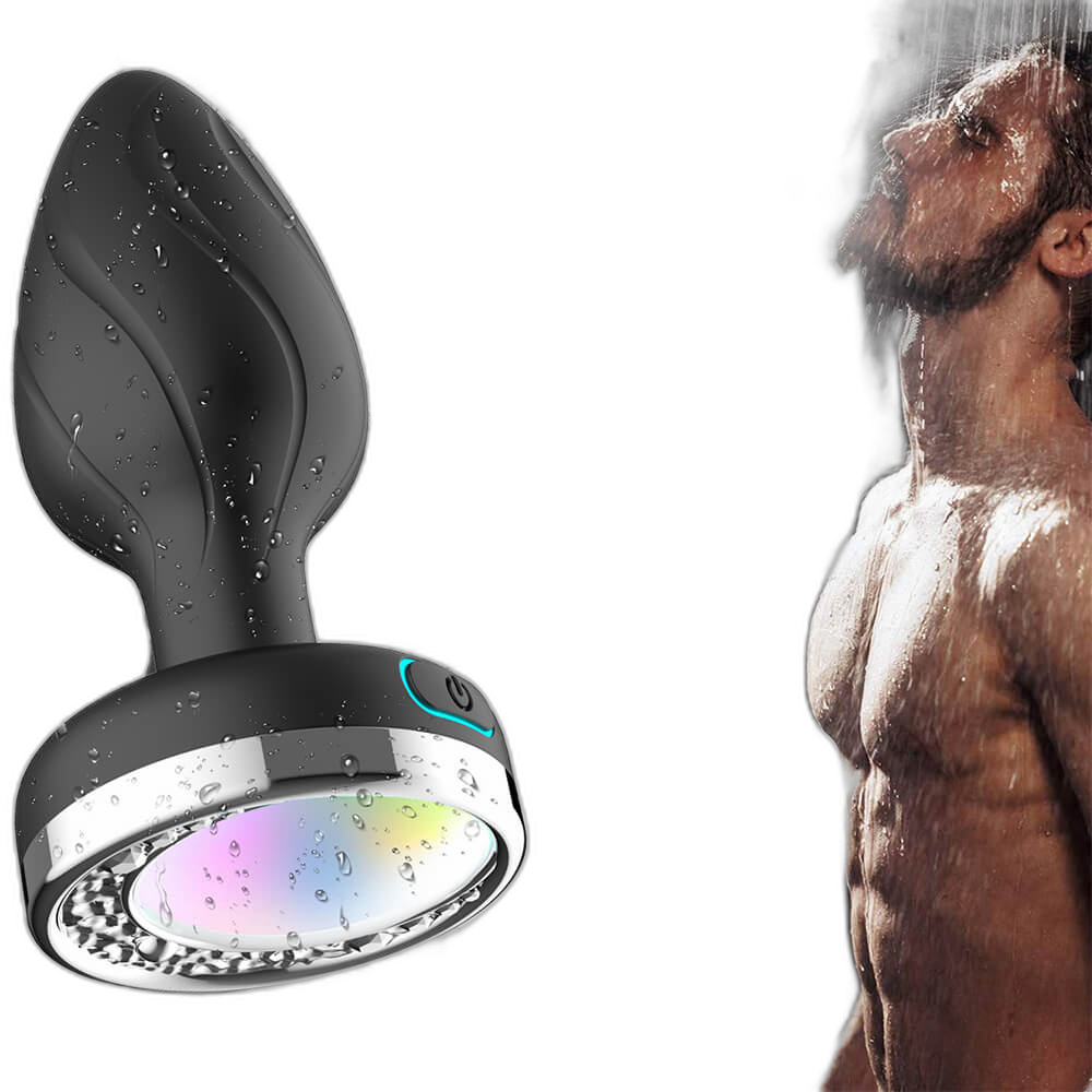 Moon & Antler - Remote Control Light-Up Silicone Vibrating Butt Plug