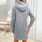Foreign Trade Women's Clothing Striped Patchwork Hoodie Skirt