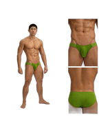 2 Pack Men's Solid Color Low Rise Sweat-Absorbent Large U-Shaped Small Pocket Briefs
