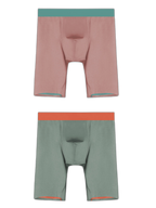 2 Pack Men's Active Flyless Boxer Briefs