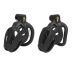 LOCK4D Armoured Bent Ring Chastity Cage