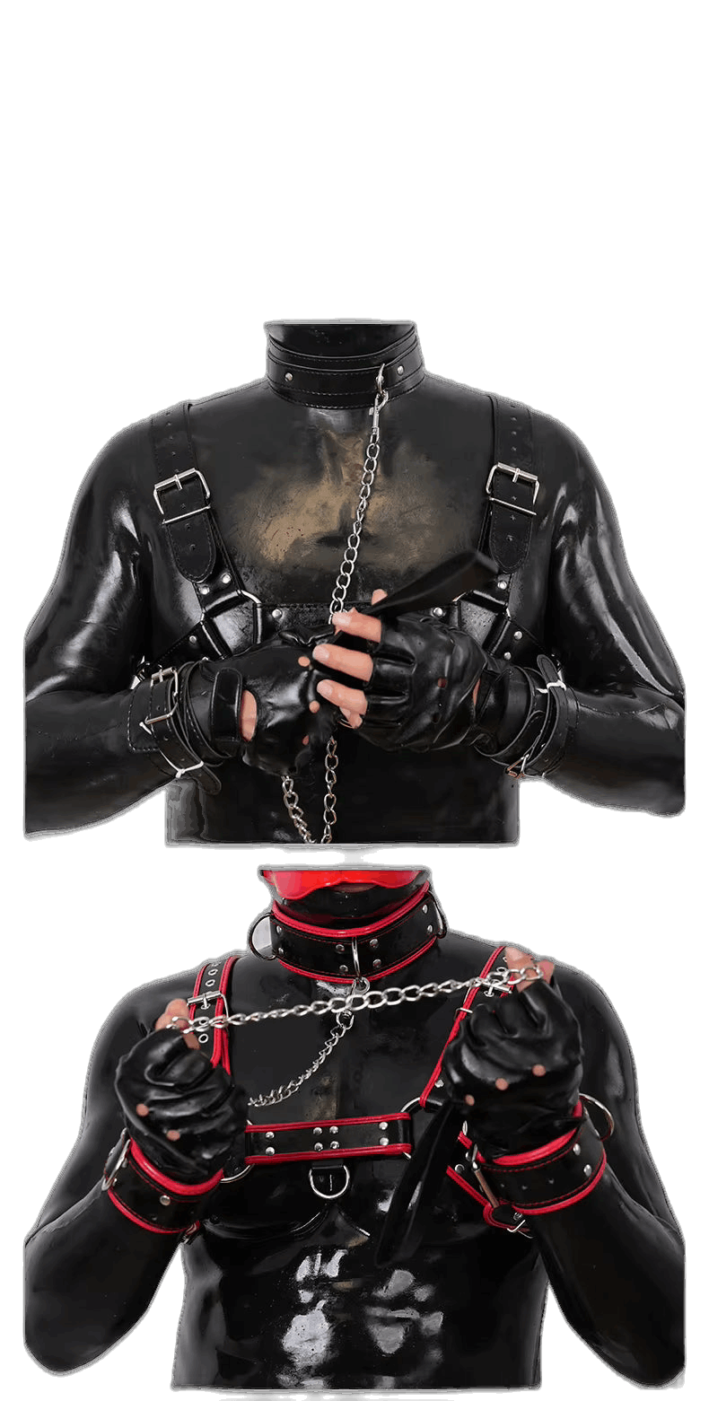 Harness, Cuff, Collar Bundle Orange