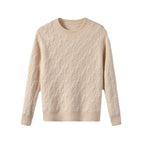 Women's Crew-neck Minimalist-style Loose-fit Sweater