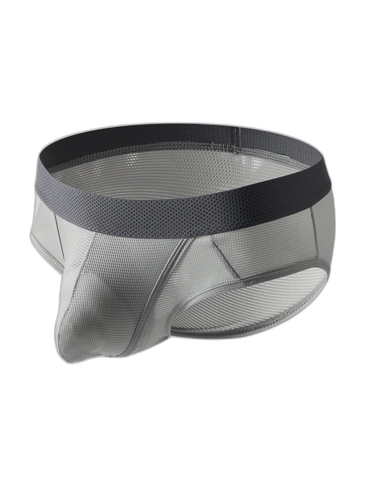 3 Pack Men's Low-Rise Mesh Briefs with Breathable Support & Convenience Fly