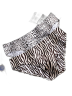 3 Pack ALLMIX Men's 3D Pouch Sexy Leopard Print Ice Silk Briefs