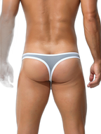 4 Pack Men's Low-Rise Sexy Narrow-Band Cooling U-Convex Breathable Comfortable Thong