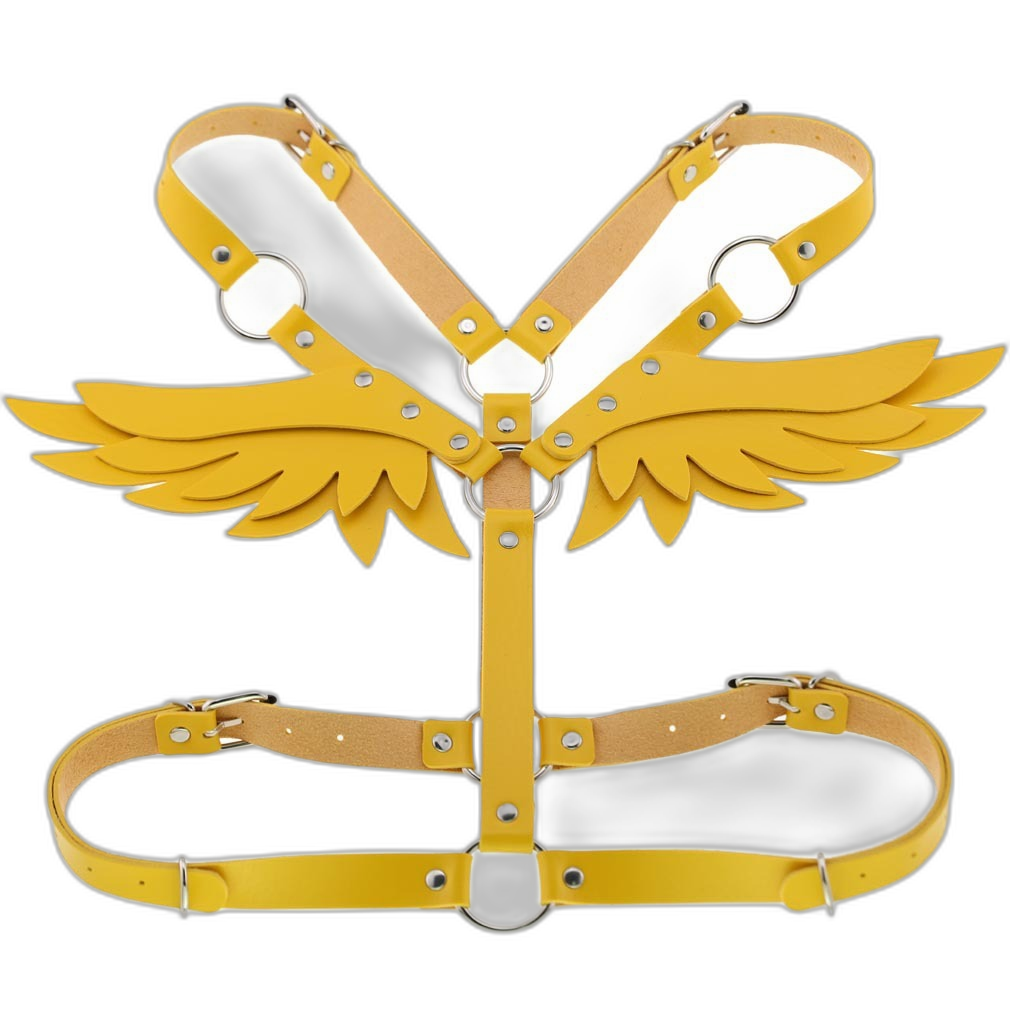 Angel Wings Leather Harness