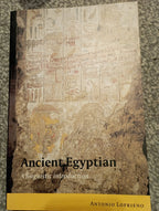 BOOK : ANCIENT EGYPTIAN by ANTONIO LOPRIENO