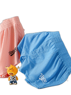 2 Pack Men's Seamless Comfort Quick-Dry Lightweight & Airy Mesh Boxers Shorts