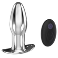 Command Stainless Steel Vibrating Butt Plug 4 Inch