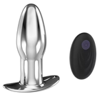 Command Stainless Steel Vibrating Butt Plug 4 Inch
