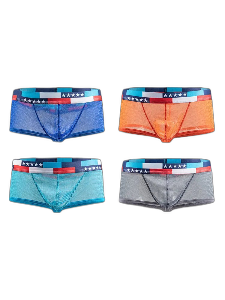 4-pack Low-rise Micro-mesh Boxer Briefs