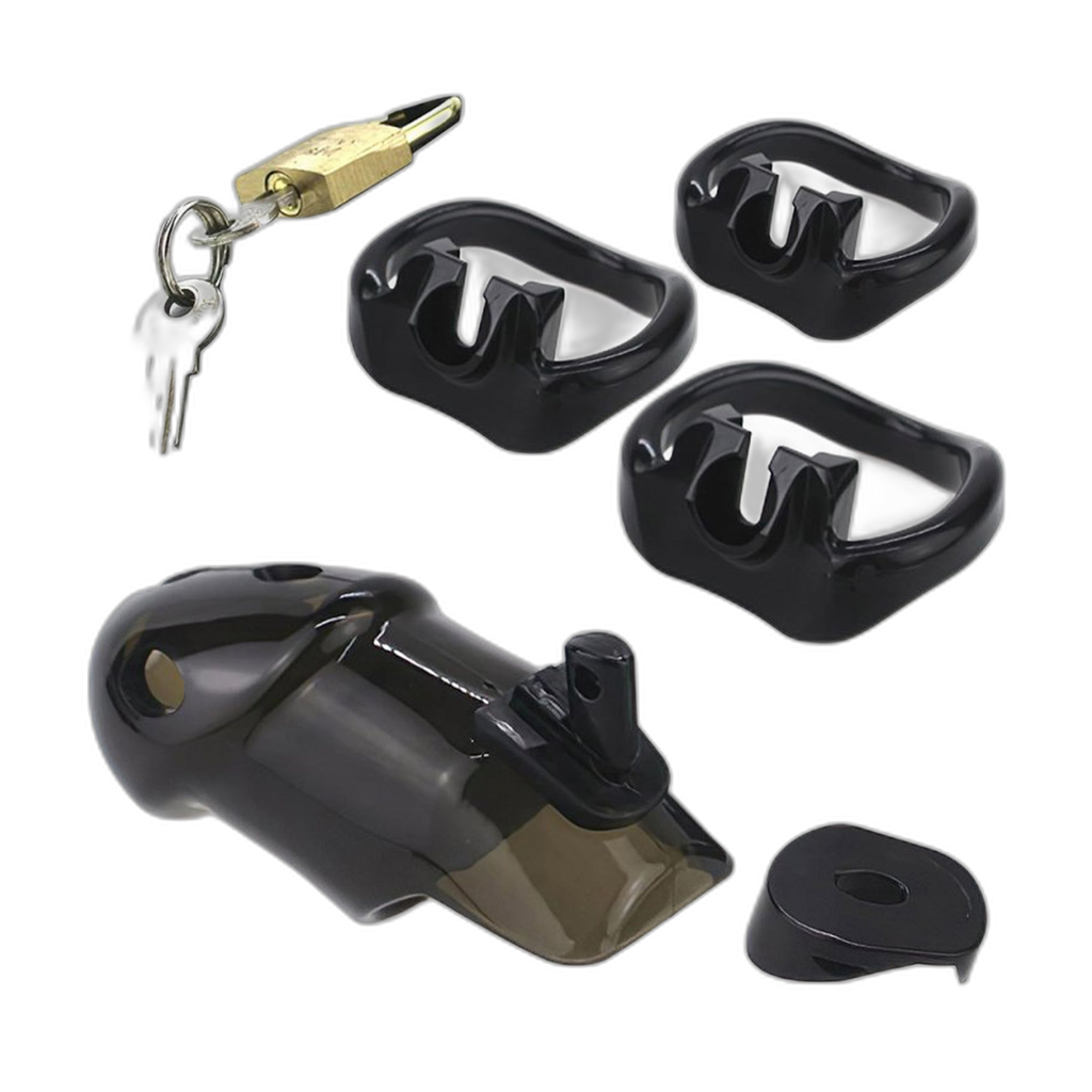 LOCK4D Rikers Chastity Cock Cage Black