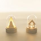 Christmas Decorations Luminous Wooden House Christmas Ornaments