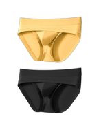 2 Pack Men's Ultra-Soft Fabric Stretch Fit Supportive Pouch Breathable Briefs